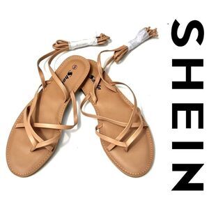 🍍3/$15🍍 SHEIN Lace Up Thong Sandals